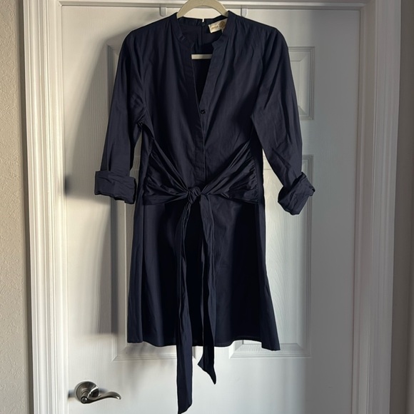 Harriet Dress Navy Poplin Anna Cate MEDIUM - Picture 4 of 8